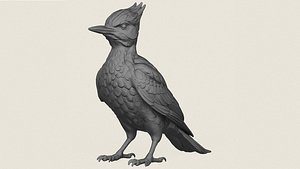 Woodpecker Bird Print Ready 3D Model