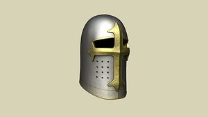 Crusader Helmet - Medieval Character Design