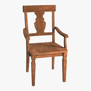 3D wood dining chair