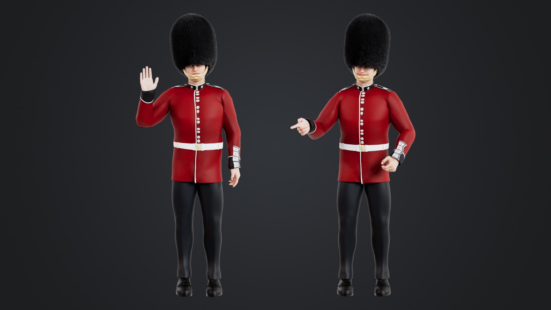 British Honour Guard Model - TurboSquid 2329616