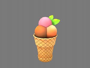 ice cream mint 3D model