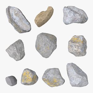 Stones 3D Models Set