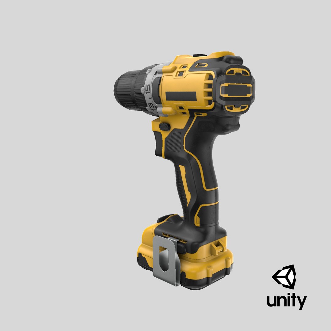 3D Cordless Drill Clean and Dirty model https://p.turbosquid.com/ts-thumb/tU/dSWJ4K/X6/stemcell_unity_render/png/1690383315/1920x1080/fit_q87/6f9911b3d254e91e4a178588dac442704316b1e3/stemcell_unity_render.jpg