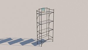 3D forged bookcase
