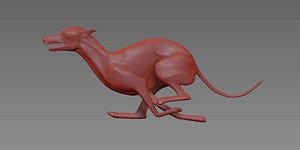 3D dog running printing