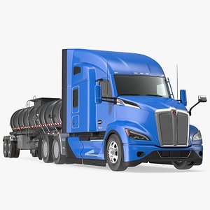 Kenworth Truck with Tanker Trailer Rigged