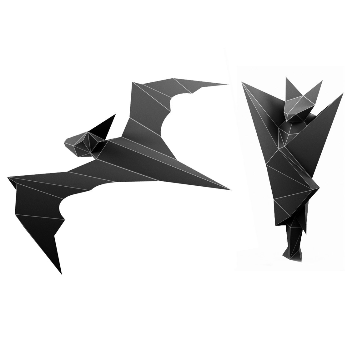 Bats stl wrl 3D model - TurboSquid 1396642