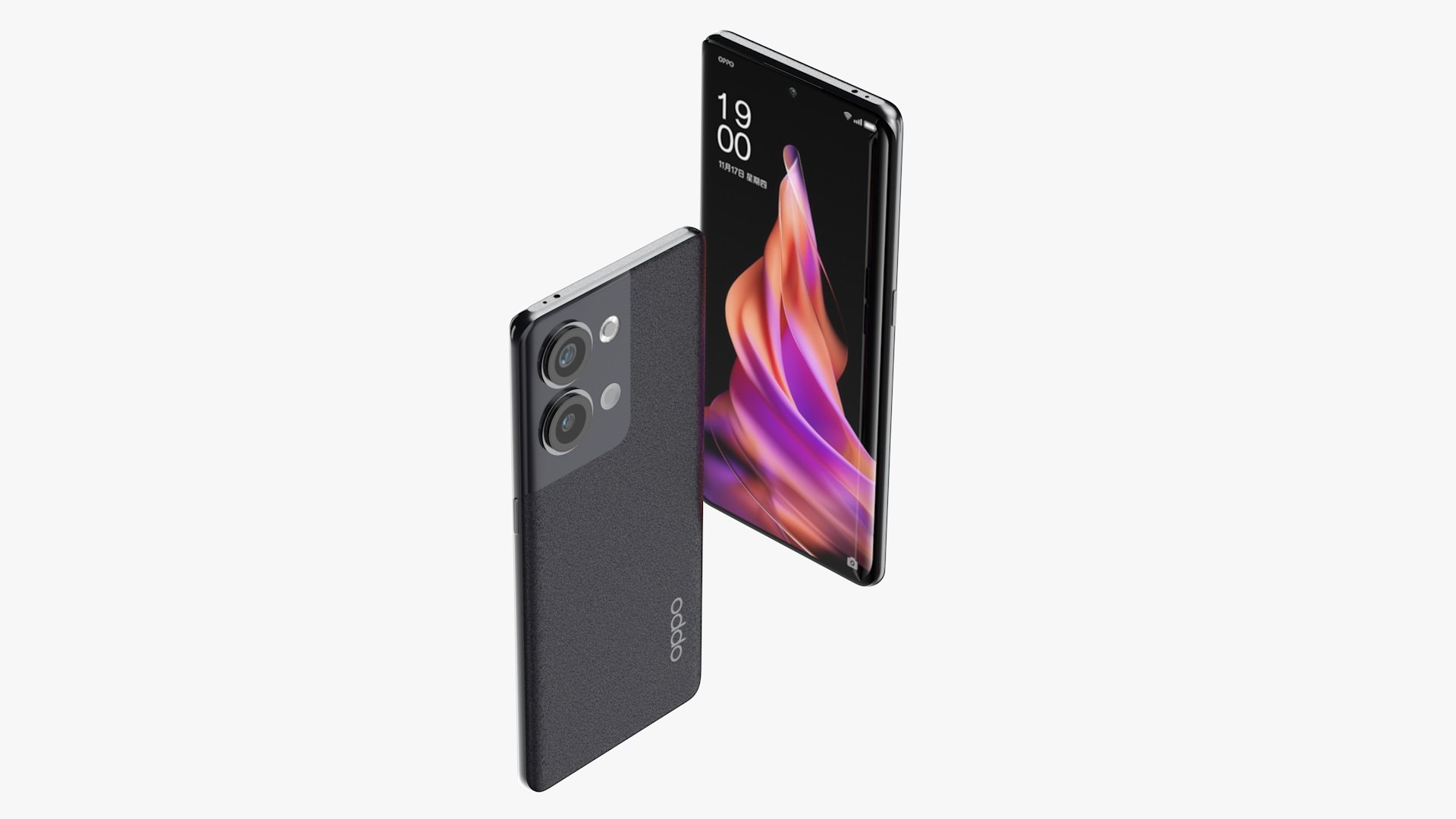OPPO Reno 9 Black 3D - TurboSquid 1993794