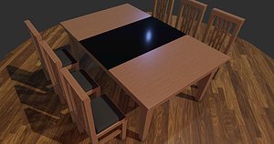 PBR Dining Table And Chair