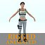 female soldier rigged character 3d model