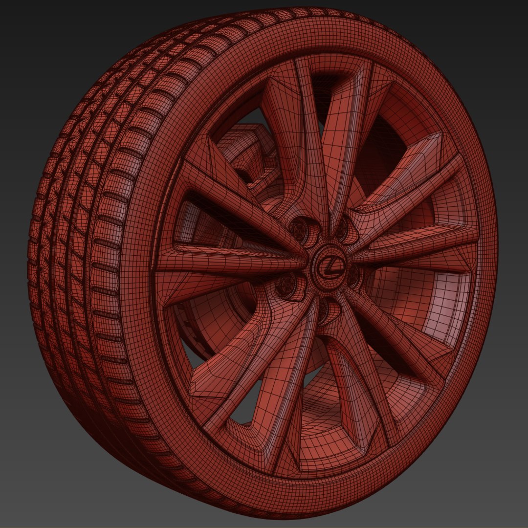 Lexus Es Wheel 3D Model - TurboSquid 1401952
