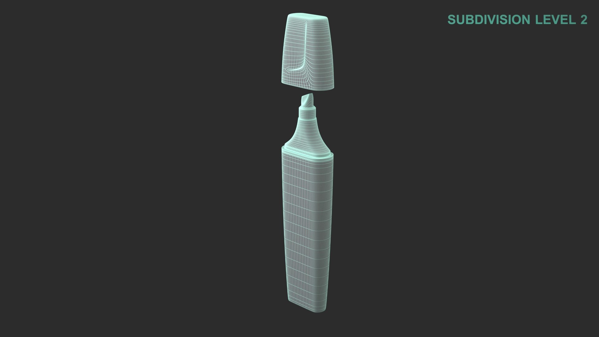 3D Highlighter model https://p.turbosquid.com/ts-thumb/tU/wrv5ZE/Au/wireframe0003/jpg/1670392946/1920x1080/fit_q87/ff940435e233ddebcd0a5bcdee335b3bc8cd93b3/wireframe0003.jpg