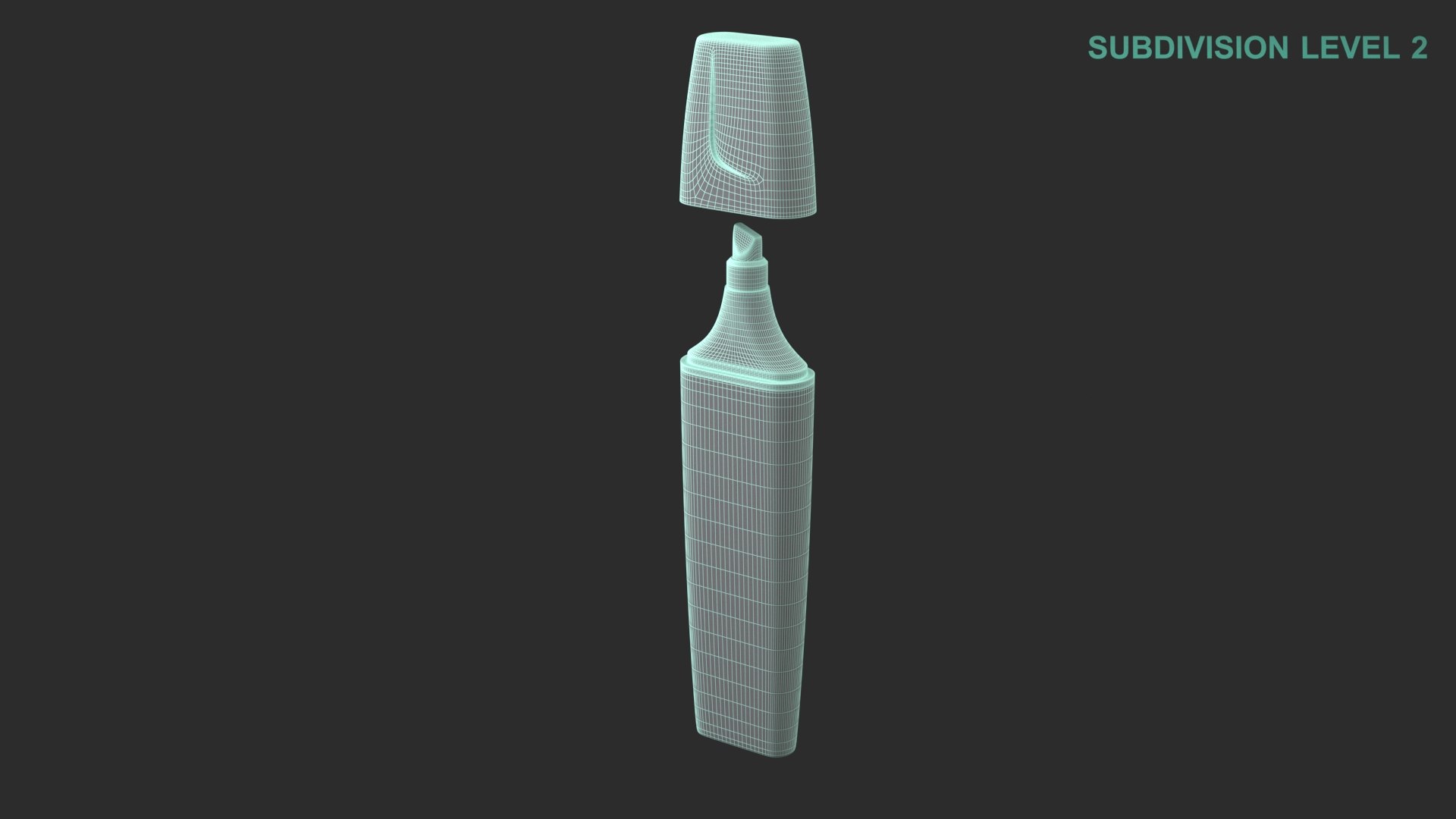 3D Highlighter model https://p.turbosquid.com/ts-thumb/tU/wrv5ZE/FD/wireframe0001/jpg/1670392945/1920x1080/fit_q87/067b50a897759cad7b13ddc96e6afd7b4a8e9d68/wireframe0001.jpg