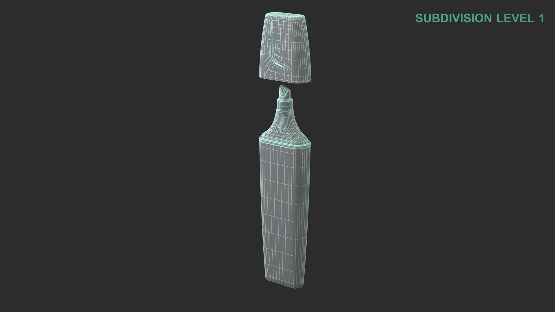 3D Highlighter model https://p.turbosquid.com/ts-thumb/tU/wrv5ZE/or/wireframe0004/jpg/1670392946/1920x1080/fit_q87/670bb207f4a3c94918fd4fb42d5fb397e6774563/wireframe0004.jpg