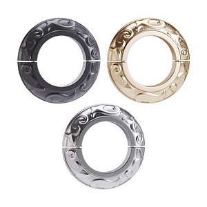 3D Black Radiator Flanges Aluminum Rustproof Radiator Pipe Flange