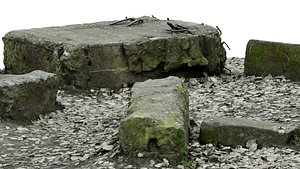 rocks raw 3D model