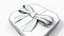 Gift Box - Flat Beveled Edge with Tied Ribbon Bow 3D model