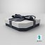 Gift Box - Flat Beveled Edge with Tied Ribbon Bow 3D model