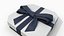 Gift Box - Flat Beveled Edge with Tied Ribbon Bow 3D model