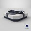Gift Box - Flat Beveled Edge with Tied Ribbon Bow 3D model