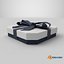 Gift Box - Flat Beveled Edge with Tied Ribbon Bow 3D model