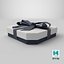 Gift Box - Flat Beveled Edge with Tied Ribbon Bow 3D model