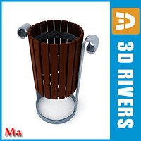 Dustbin 02 v1 by 3DRivers