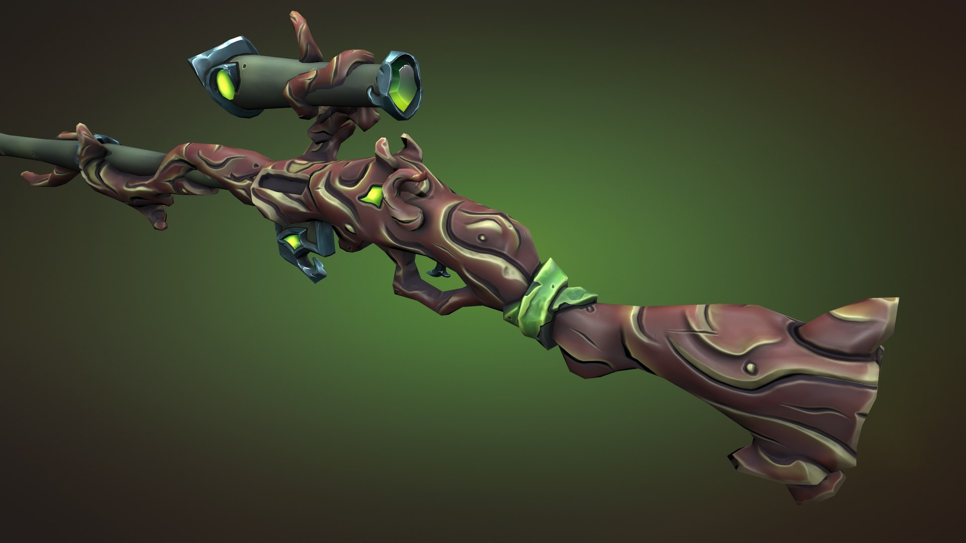 3D Wooden Rifle - TurboSquid 2150528