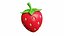 Fraise stylisée de dessin animé