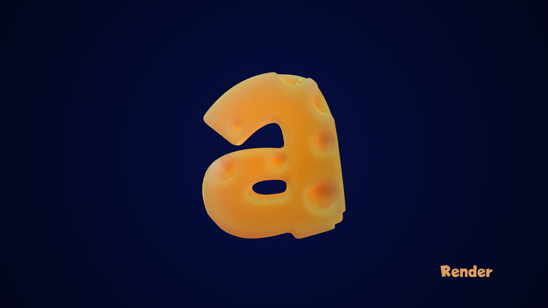 Cheese Alphabet lower-case 3D model https://p.turbosquid.com/ts-thumb/tV/FTfPGI/El/01arendertt/png/1688567171/1920x1080/turn_fit_q99/5ee6a4efa65d1c8fe6a607e4316efffb7f5fc126/01arendertt-1.jpg