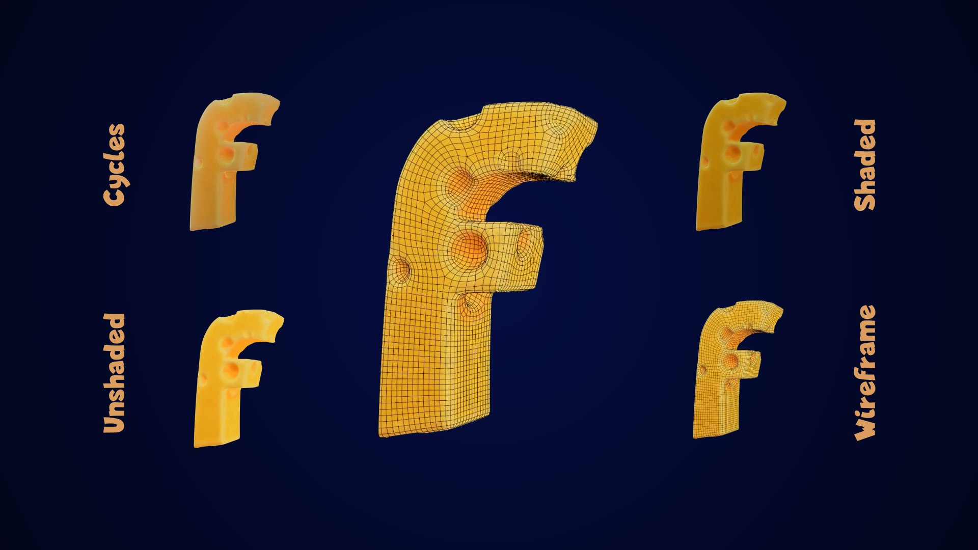 Cheese Alphabet lower-case 3D model https://p.turbosquid.com/ts-thumb/tV/FTfPGI/Om/cheesealphabetlowercase0010917/png/1688570943/1920x1080/fit_q87/b21588db676e209aec98591ccdcea9bddc6fe2ea/cheesealphabetlowercase0010917.jpg