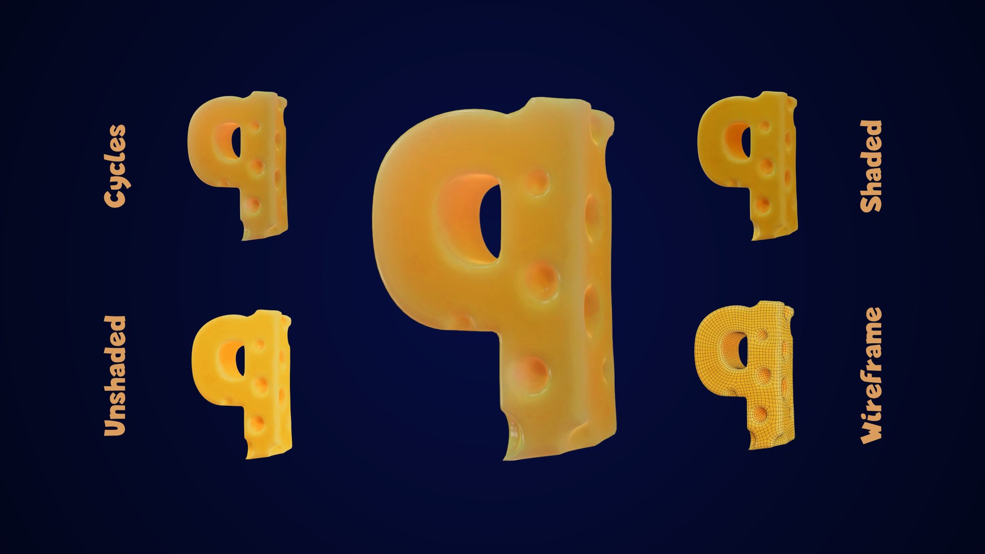 Cheese Alphabet lower-case 3D model https://p.turbosquid.com/ts-thumb/tV/FTfPGI/bZ/cheesealphabetlowercase0025417/png/1688570953/1920x1080/fit_q87/11c5eb19a9a3e67ffc91206ae6d4abfcb86c4662/cheesealphabetlowercase0025417.jpg