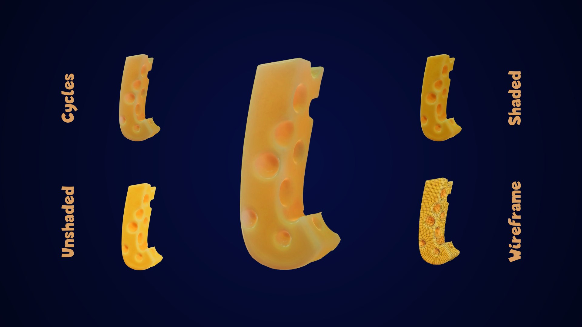 Cheese Alphabet lower-case 3D model https://p.turbosquid.com/ts-thumb/tV/FTfPGI/ce/cheesealphabetlowercase0020417/png/1688570948/1920x1080/fit_q87/e4488544d8a6af24c832d0e077acf73f5675aef3/cheesealphabetlowercase0020417.jpg