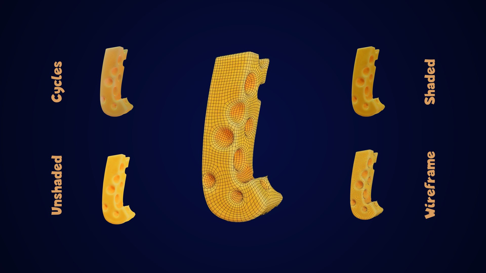 Cheese Alphabet lower-case 3D model https://p.turbosquid.com/ts-thumb/tV/FTfPGI/fI/cheesealphabetlowercase0020917/png/1688570949/1920x1080/fit_q87/b2fe48d21b5fafe4b34ead6155f56bb5117bc306/cheesealphabetlowercase0020917.jpg