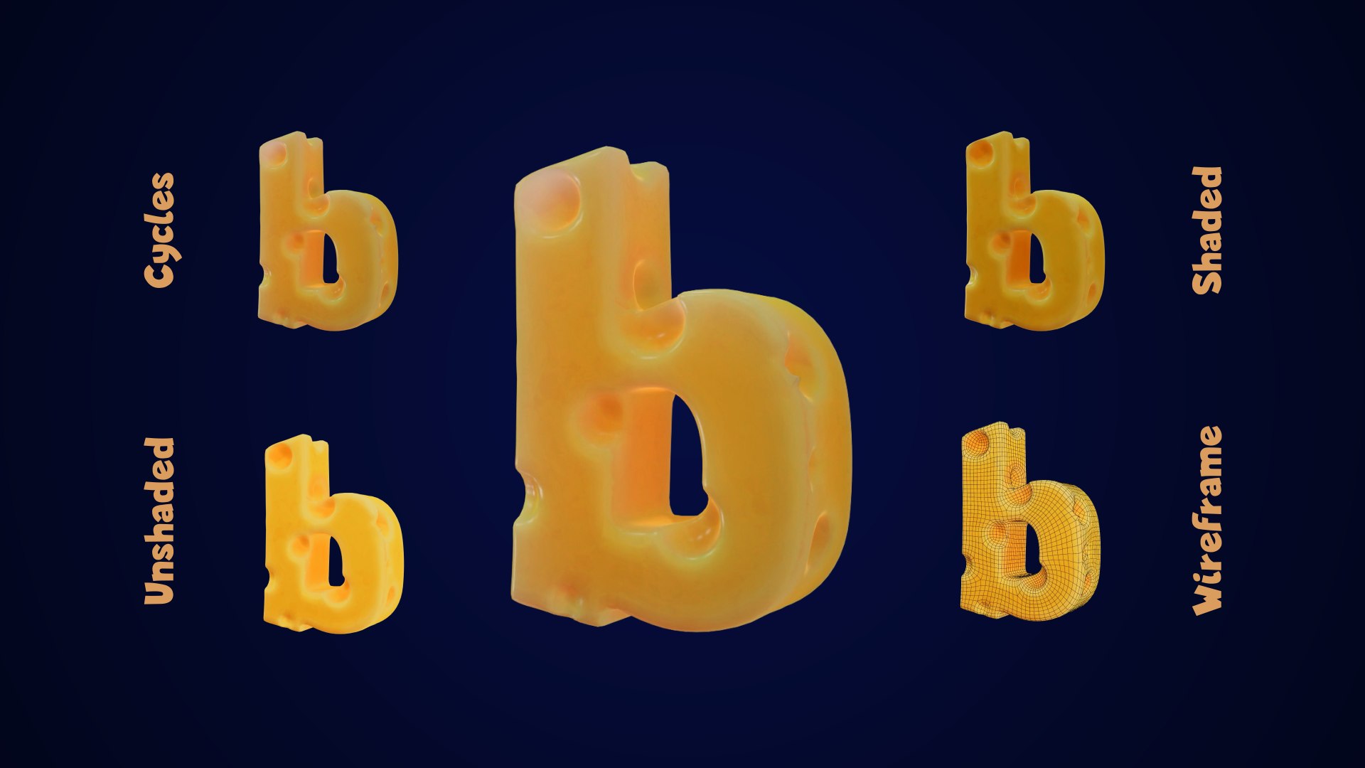 Cheese Alphabet lower-case 3D model https://p.turbosquid.com/ts-thumb/tV/FTfPGI/hB/cheesealphabetlowercase0002417/png/1688570938/1920x1080/fit_q87/402b8f223cac13184c3b630a1dcb58e74d6b4b89/cheesealphabetlowercase0002417.jpg