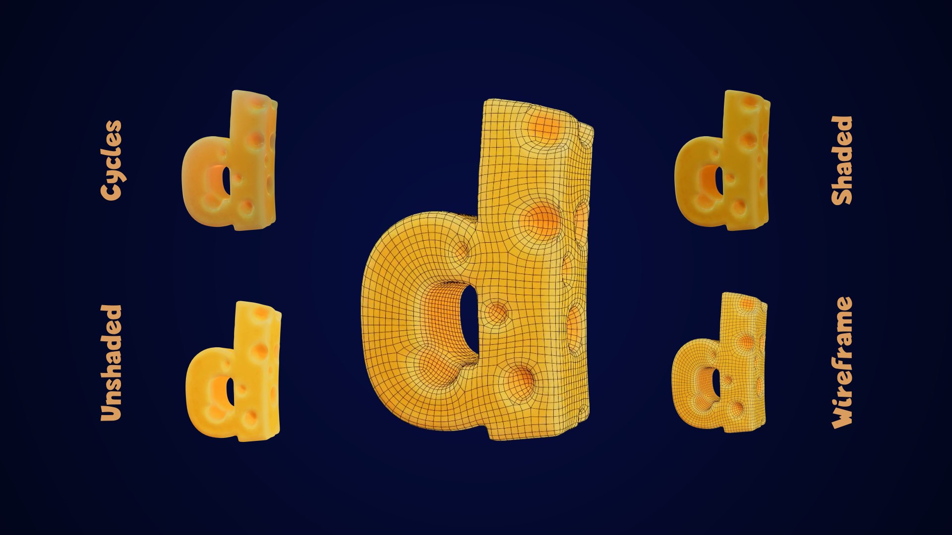 Cheese Alphabet lower-case 3D model https://p.turbosquid.com/ts-thumb/tV/FTfPGI/ie/cheesealphabetlowercase0004917/png/1688570941/1920x1080/fit_q87/9c56b2e8f0eb80b698231bce8071ae6d0dc34433/cheesealphabetlowercase0004917.jpg