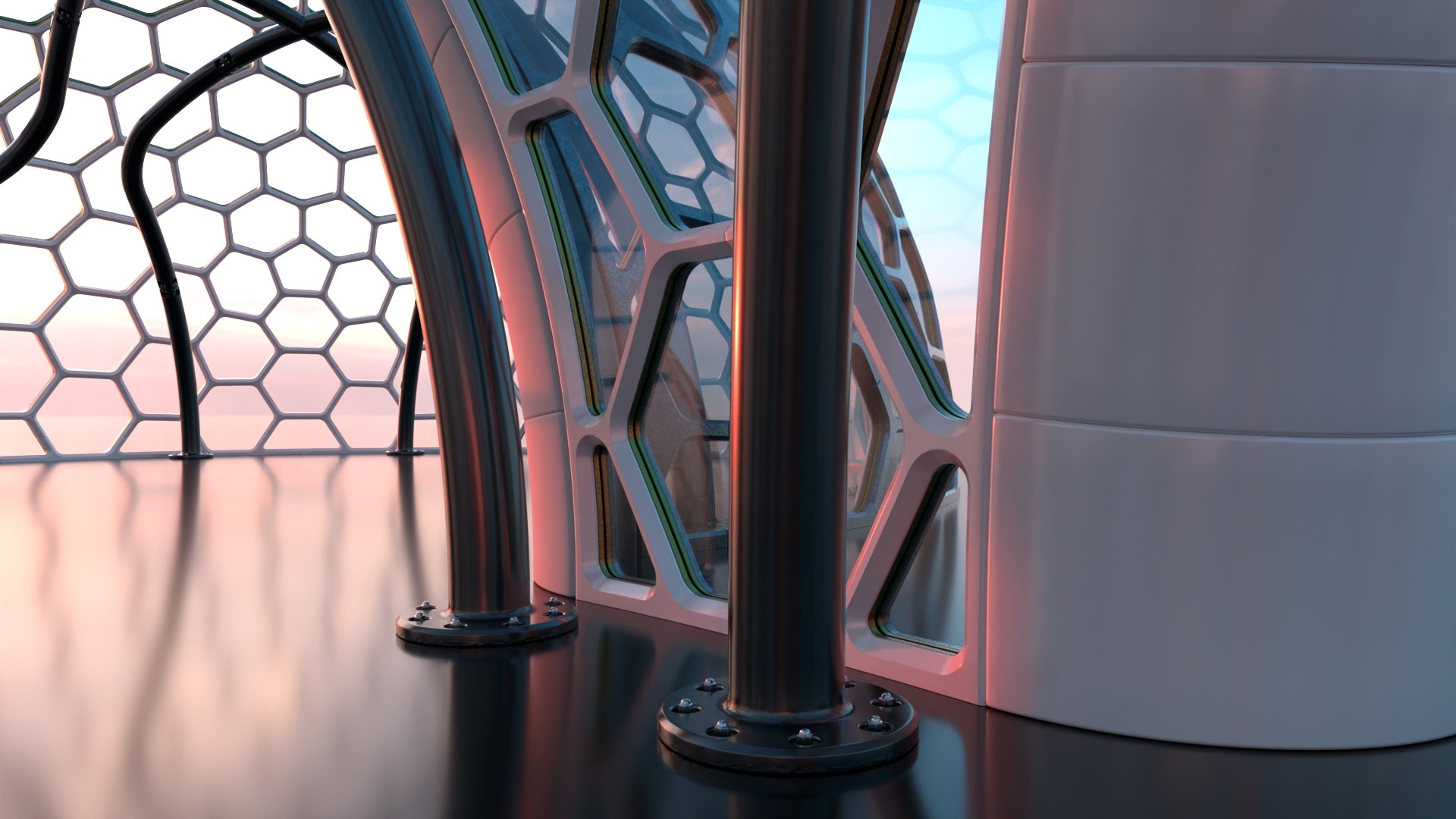 3D Sci-Fi Glass hexagon Dome complex 1 model https://p.turbosquid.com/ts-thumb/tV/LJd0SW/FA/8/jpg/1724687025/1920x1080/fit_q87/9ffd3cb35584cc154dc25bcf808dd6dc959fb93f/8.jpg