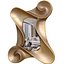 Modern designer wall mirror in golden sculptural frame Art Deco 3D model