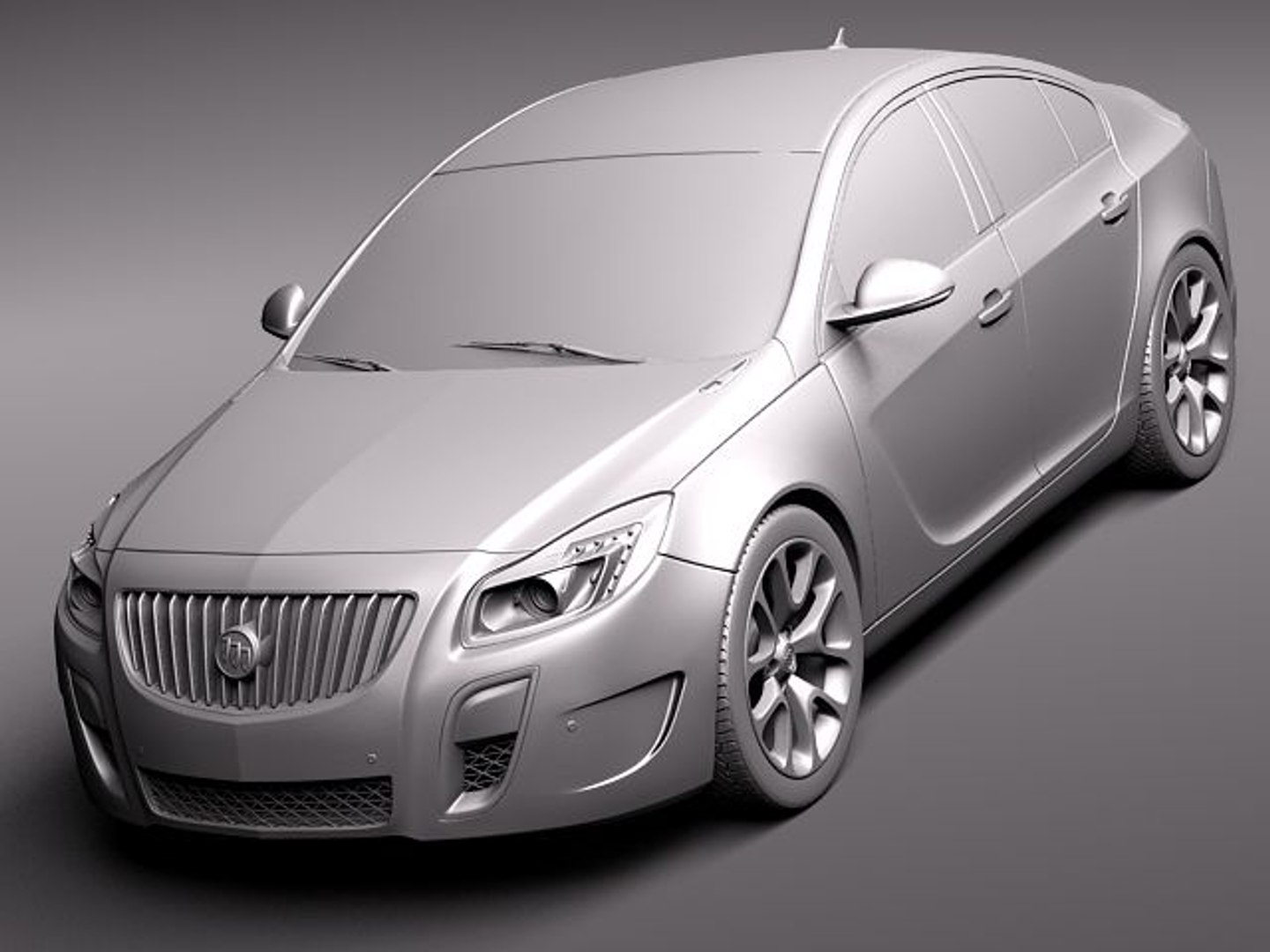 3d Buick Regal 2012 Sedan Model