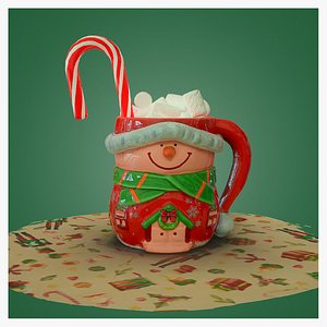 3D model Christmas Mug