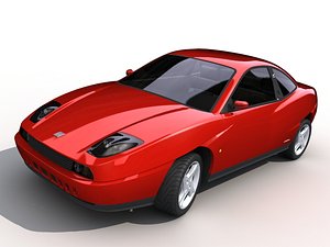 fiat coupe 3d model