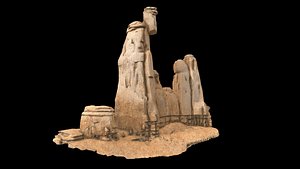 Stylized Cliff Rock 3D model