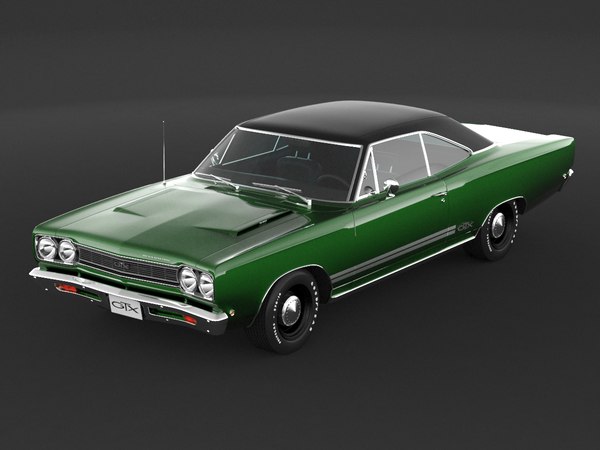 1968 Plymouth GTX 3D model - TurboSquid 1773224