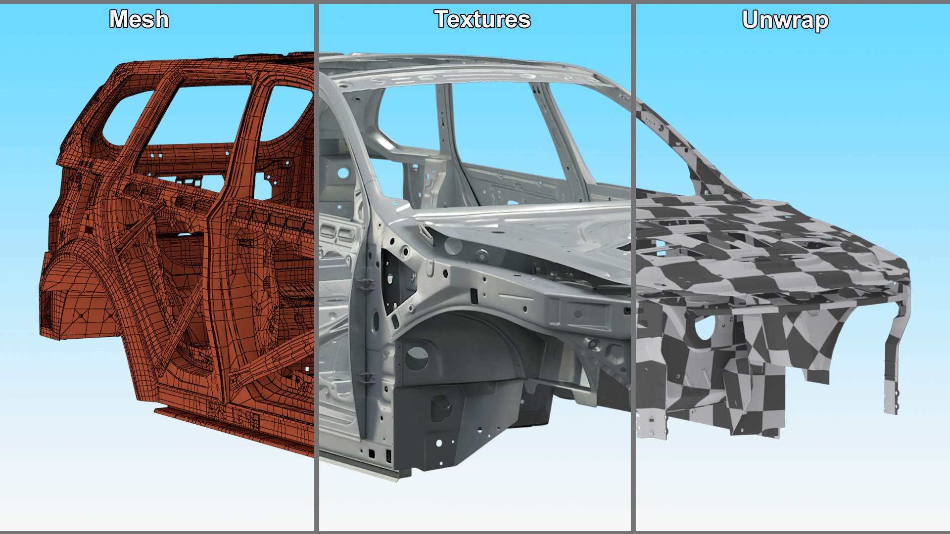 SUV Car Chassis Structure Rigged Model - TurboSquid 2351984
