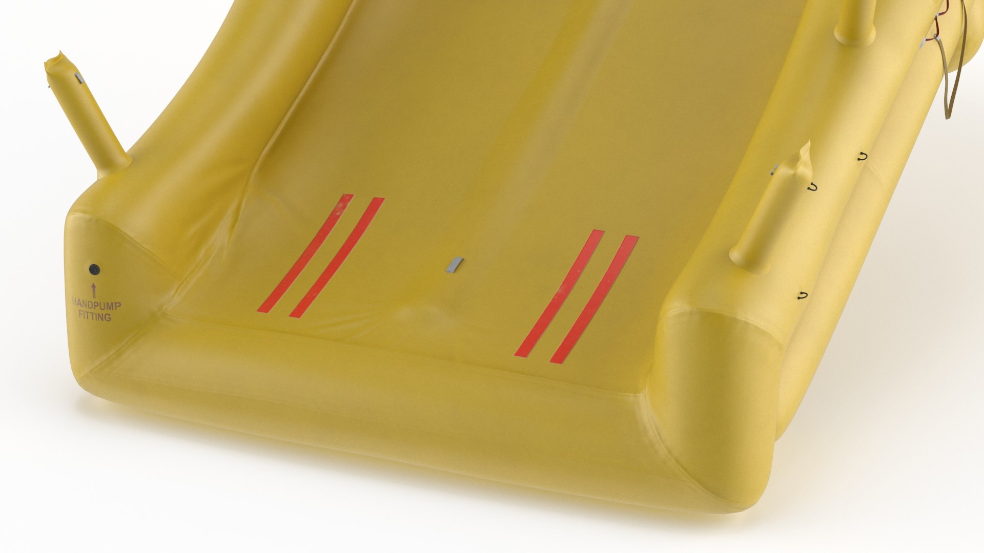 Inflatable Emergency Plane Ramp Yellow 3D Model - TurboSquid 2423554