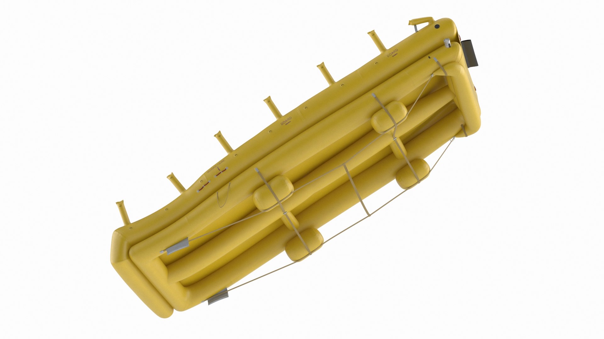 Inflatable Emergency Plane Ramp Yellow 3D Model - TurboSquid 2423554