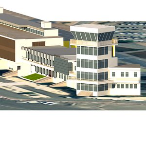 real world airport 3D model