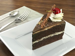 chocolate cherry cake model