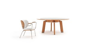 dining chair table 3D model
