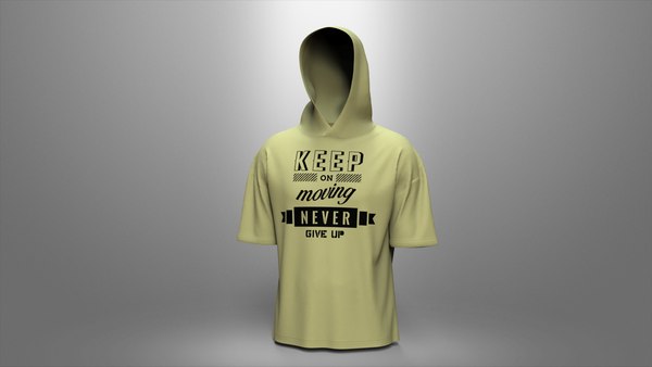 3D model Short Sleeve hoodie Design TurboSquid 2034905